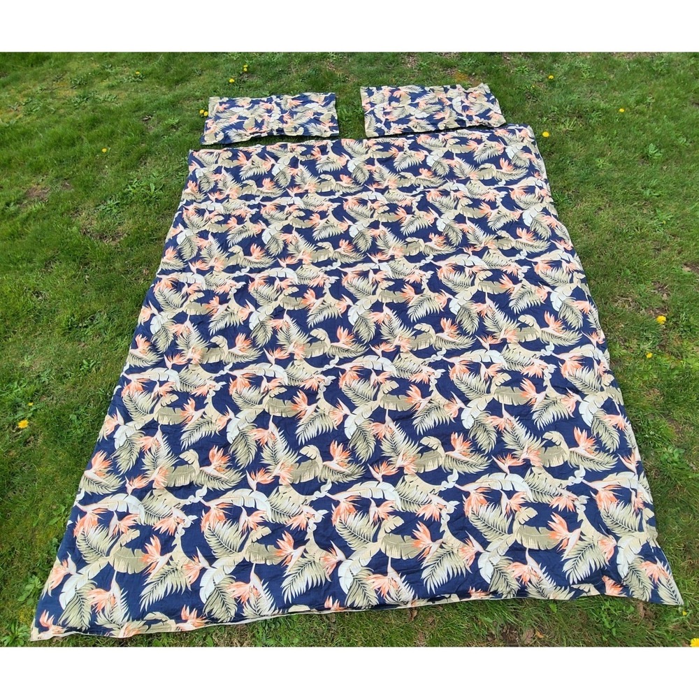 Tommy Bahama San Jacinto KING 100% Cotton Sateen Comforter & Shams Tropical Boho